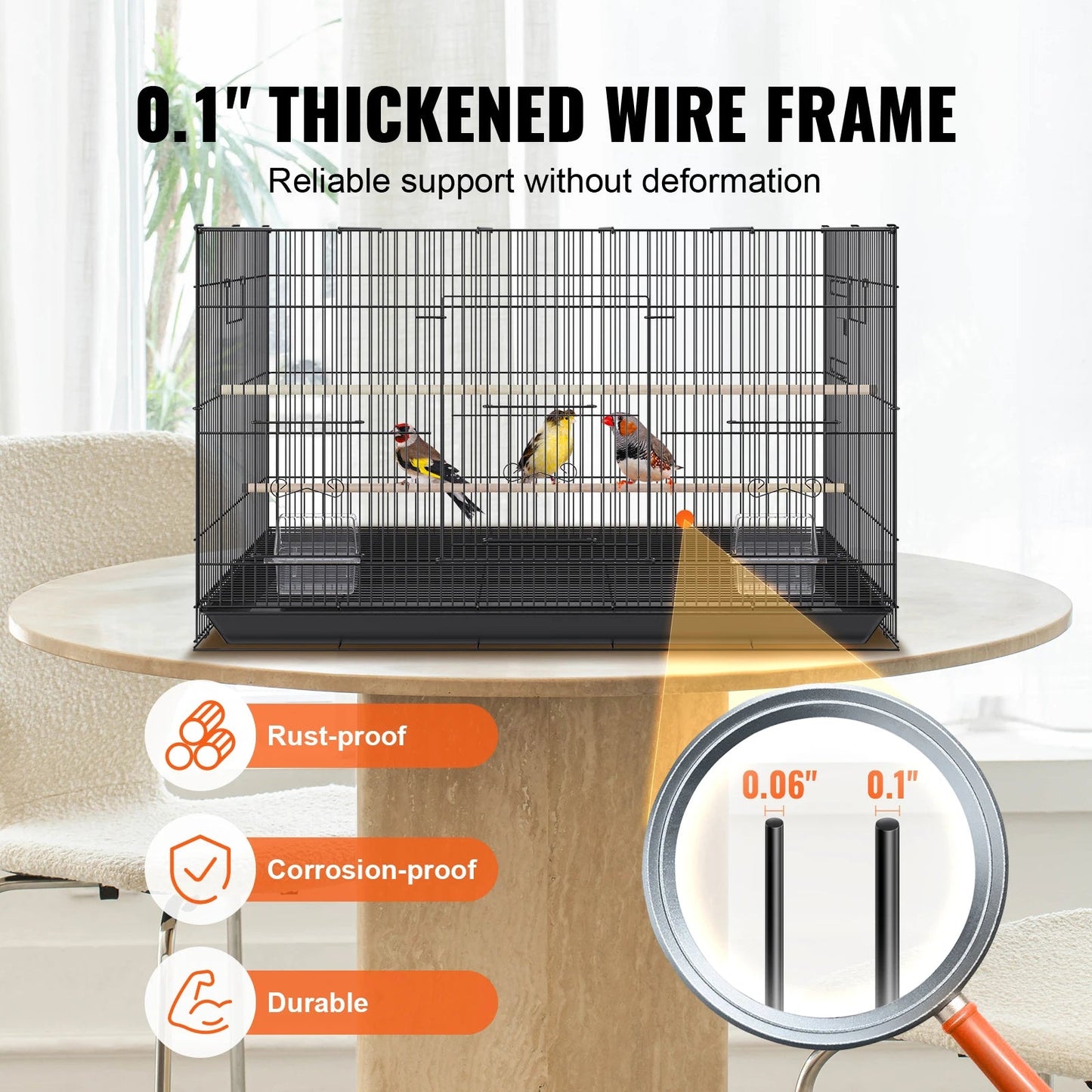30inch Pet Bird Metal Cage - Love Bird Cages