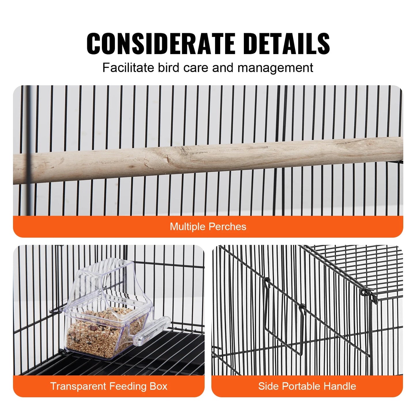 30inch Pet Bird Metal Cage - Love Bird Cages