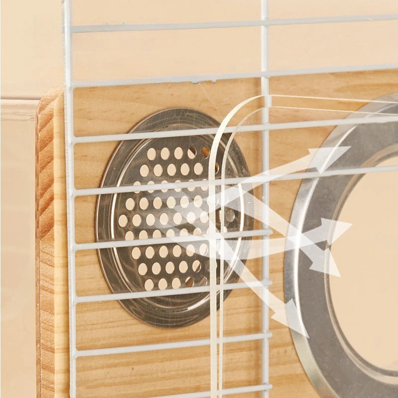 Budgie Wood Bird House - Love Bird Cages