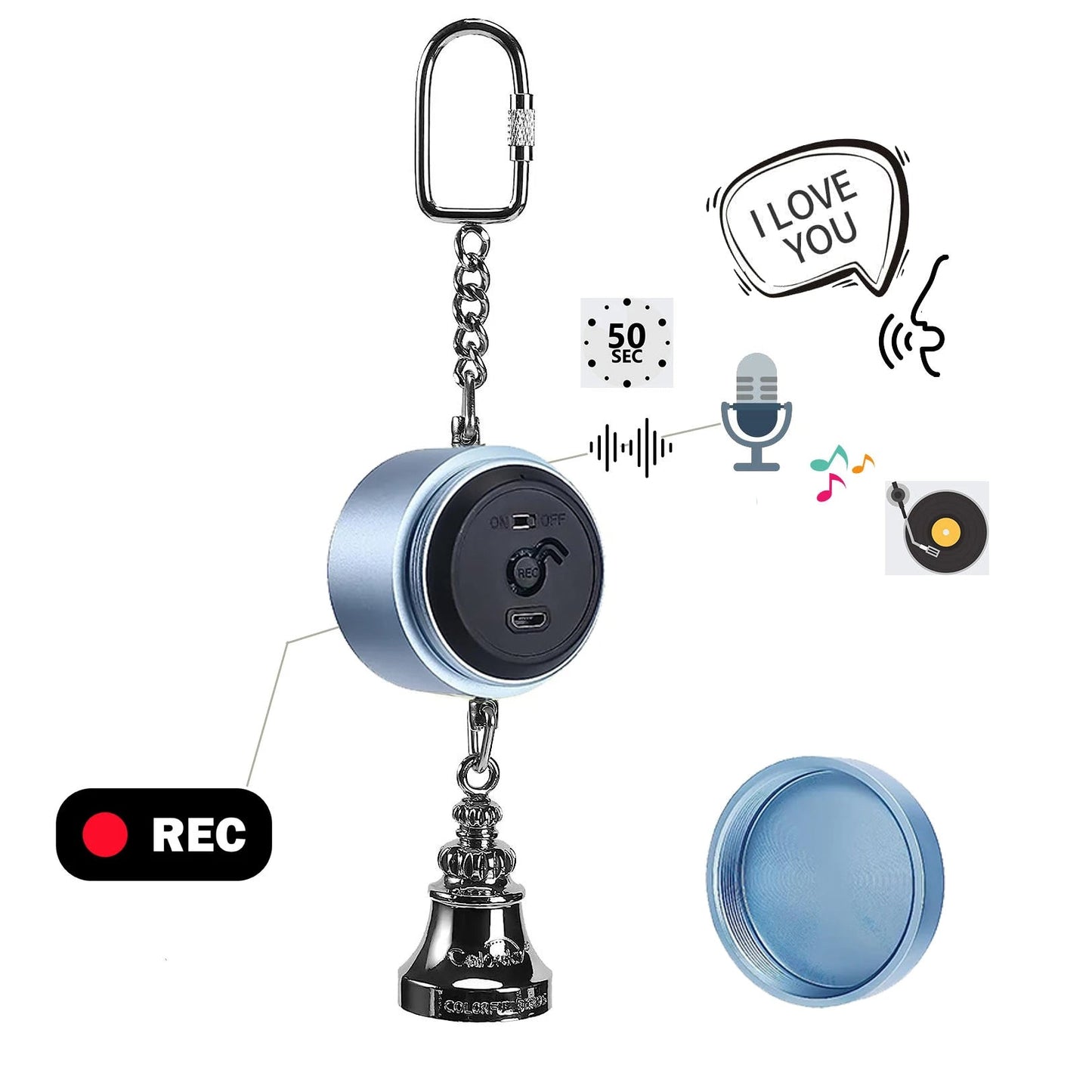 Electronic Voice Chewing Tearing Bell - Love Bird Cages
