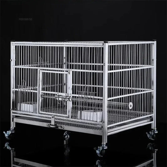 Large Capacity Stainless Steel Bird Cage - Love Bird Cages