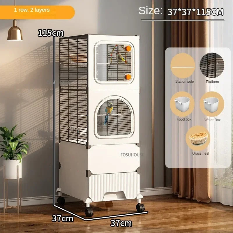 Large Luxury Villa Parrot Cage - Love Bird Cages