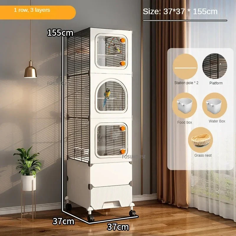 Large Luxury Villa Parrot Cage - Love Bird Cages