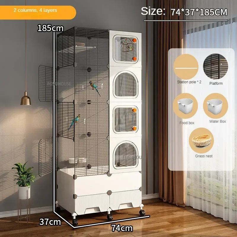 Large Luxury Villa Parrot Cage - Love Bird Cages