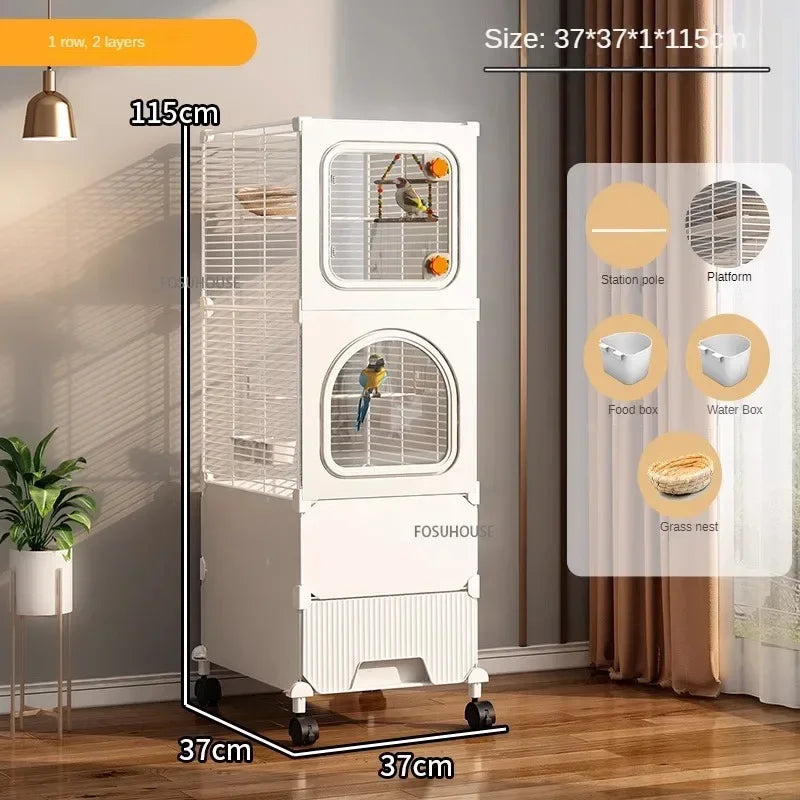 Large Luxury Villa Parrot Cage - Love Bird Cages