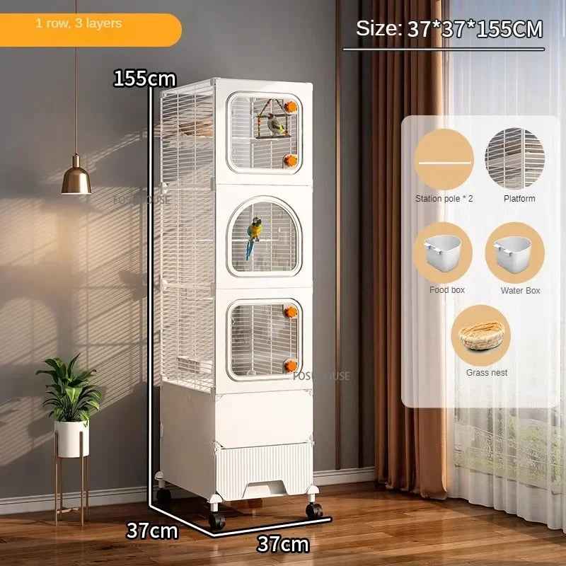 Large Luxury Villa Parrot Cage - Love Bird Cages