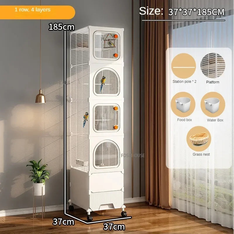 Large Luxury Villa Parrot Cage - Love Bird Cages