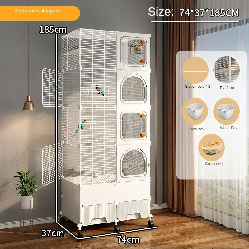 Large Luxury Villa Parrot Cage - Love Bird Cages