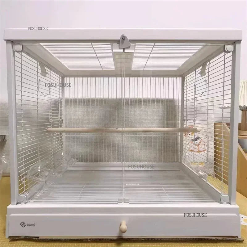 Ornamental Glass Bird Cage - Love Bird Cages