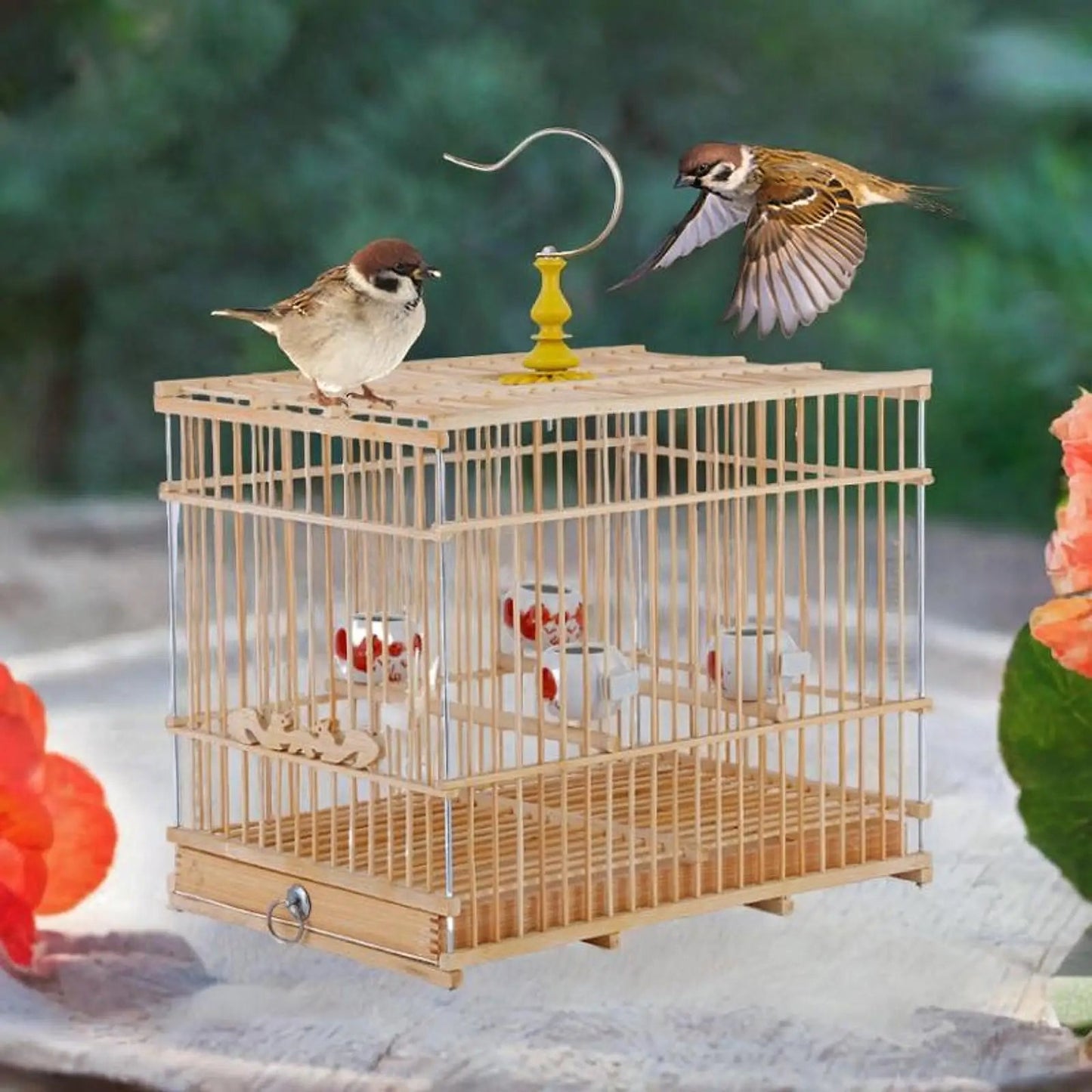 Outdoor Hanging Bird Cage - Love Bird Cages