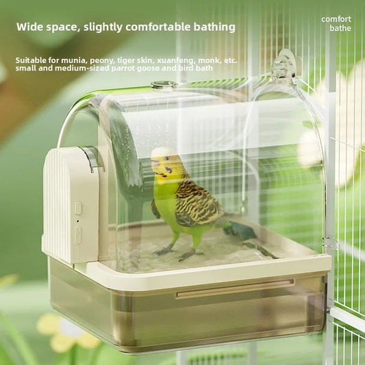 Parrot Transparent Bath Basin - Love Bird Cages