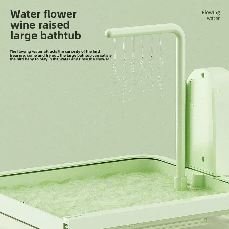 Parrot Transparent Bath Basin - Love Bird Cages