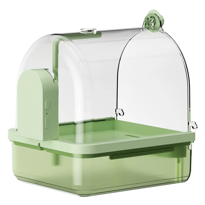 Parrot Transparent Bath Basin - Love Bird Cages