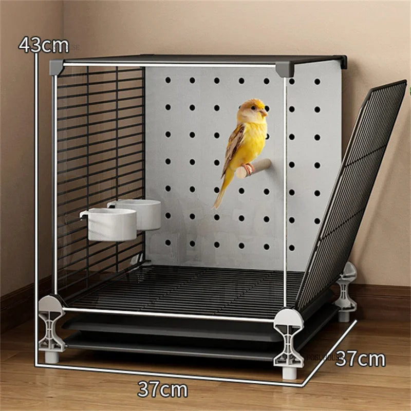 Removable Partition Large Iron Bird Cage - Love Bird Cages