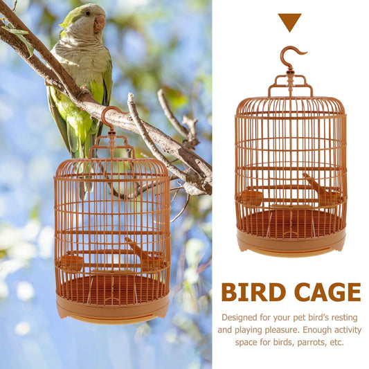 Round Plastic Bird Cage - Love Bird Cages