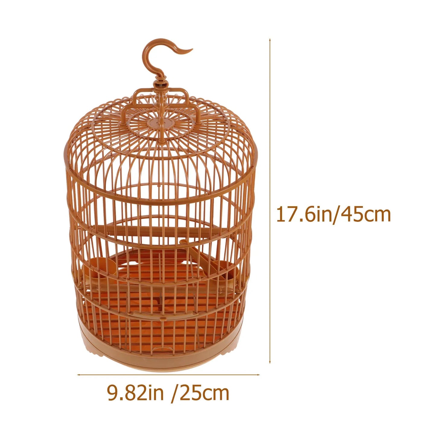 Round Plastic Bird Cage - Love Bird Cages