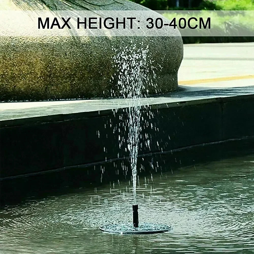 Solar Panel Fountain Pump Bird Bath - Love Bird Cages