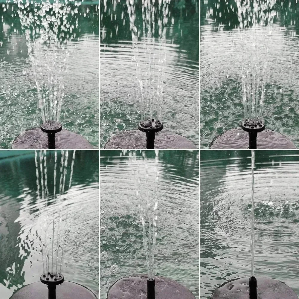 Solar Panel Fountain Pump Bird Bath - Love Bird Cages