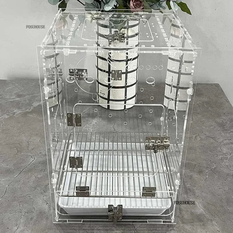 Transparency Acrylic Bird Cage - Love Bird Cages
