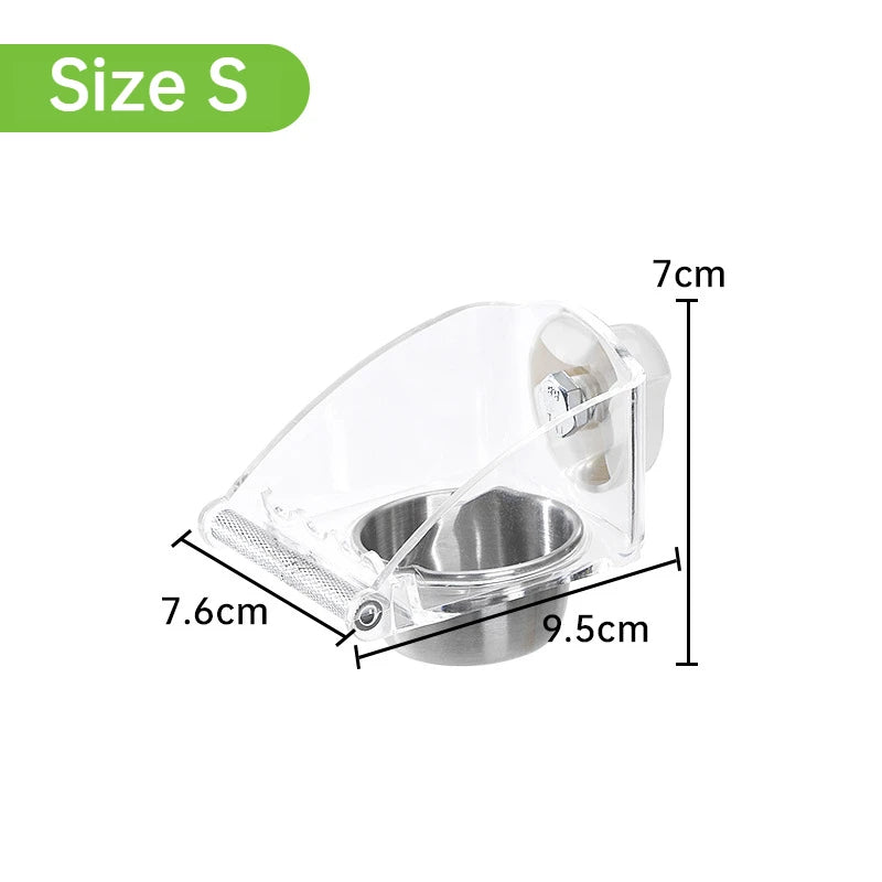 Transparent Bird Feeder - Love Bird Cages