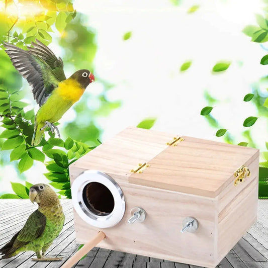 Wooden Breeding Box - Love Bird Cages