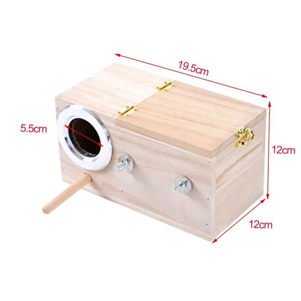 Wooden Breeding Box - Love Bird Cages