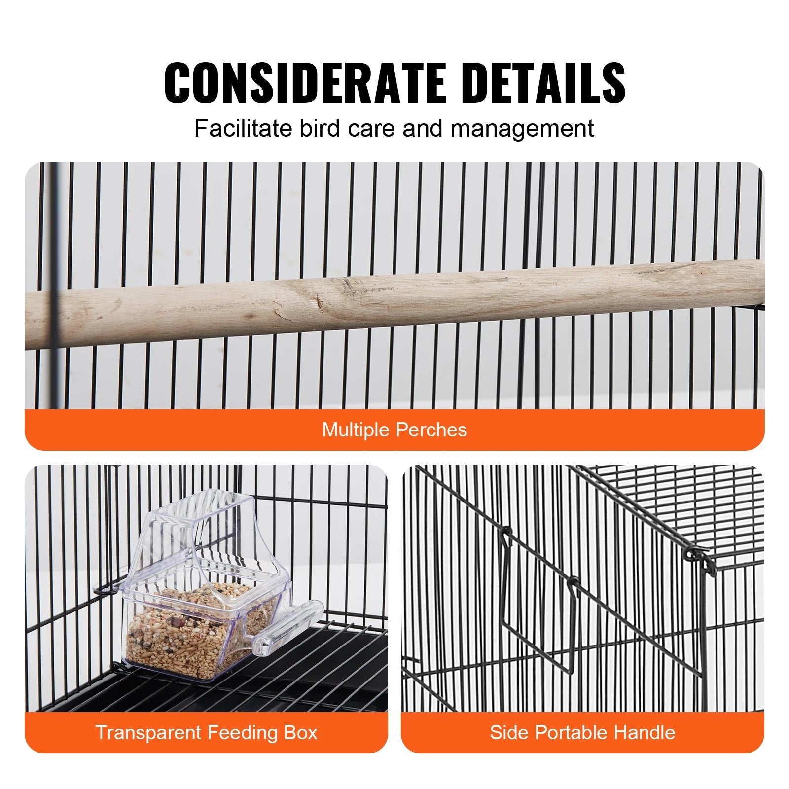 30inch Pet Bird Metal Cage - Love Bird Cages