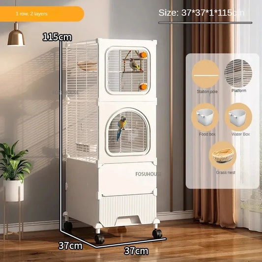 Large Luxury Villa Parrot Cage - Love Bird Cages