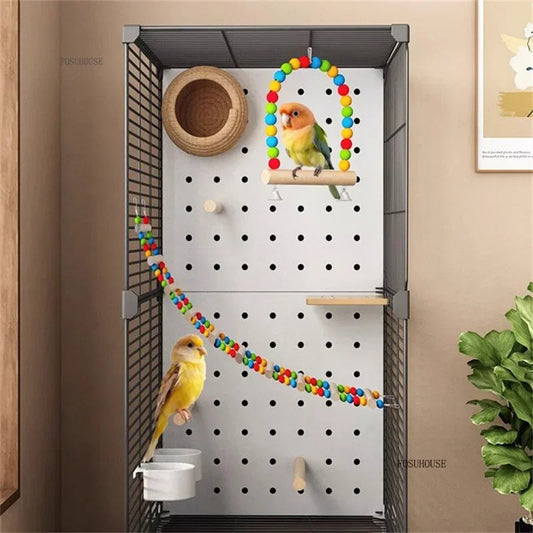 Removable Partition Large Iron Bird Cage - Love Bird Cages