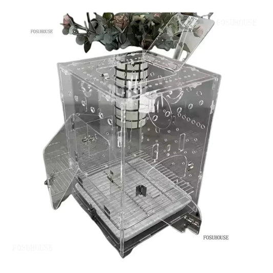 Transparency Acrylic Bird Cage - Love Bird Cages